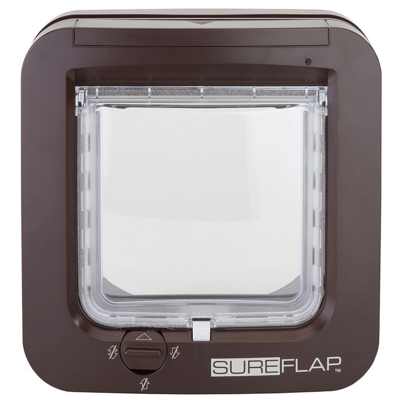 Chatière SureFlap, lecteur de puces électroniques, marron à prix discount sur bitiba.fr