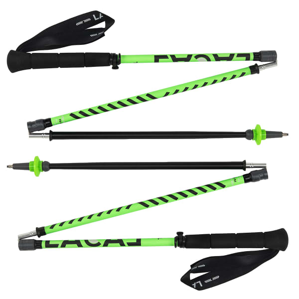 Bâton trail LACAL QUICK STICK CARBONE 120 FLUO GREEN/BLACK