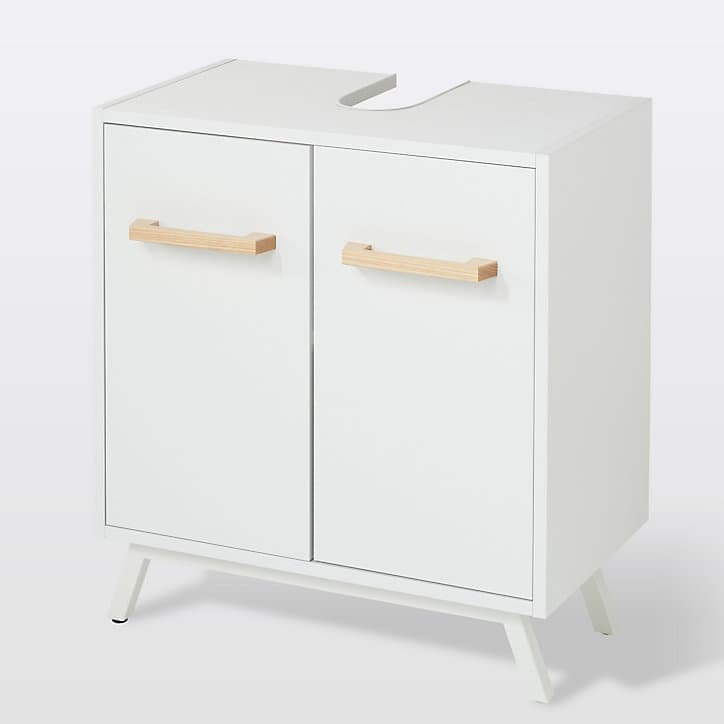 Meuble sous lavabo à poser GoodHome Ladoga L. 60 x H. 65 x P. 36 cm
