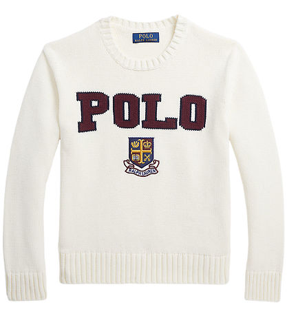 Polo Ralph Lauren Bluse - Strick - Creme m. Polo