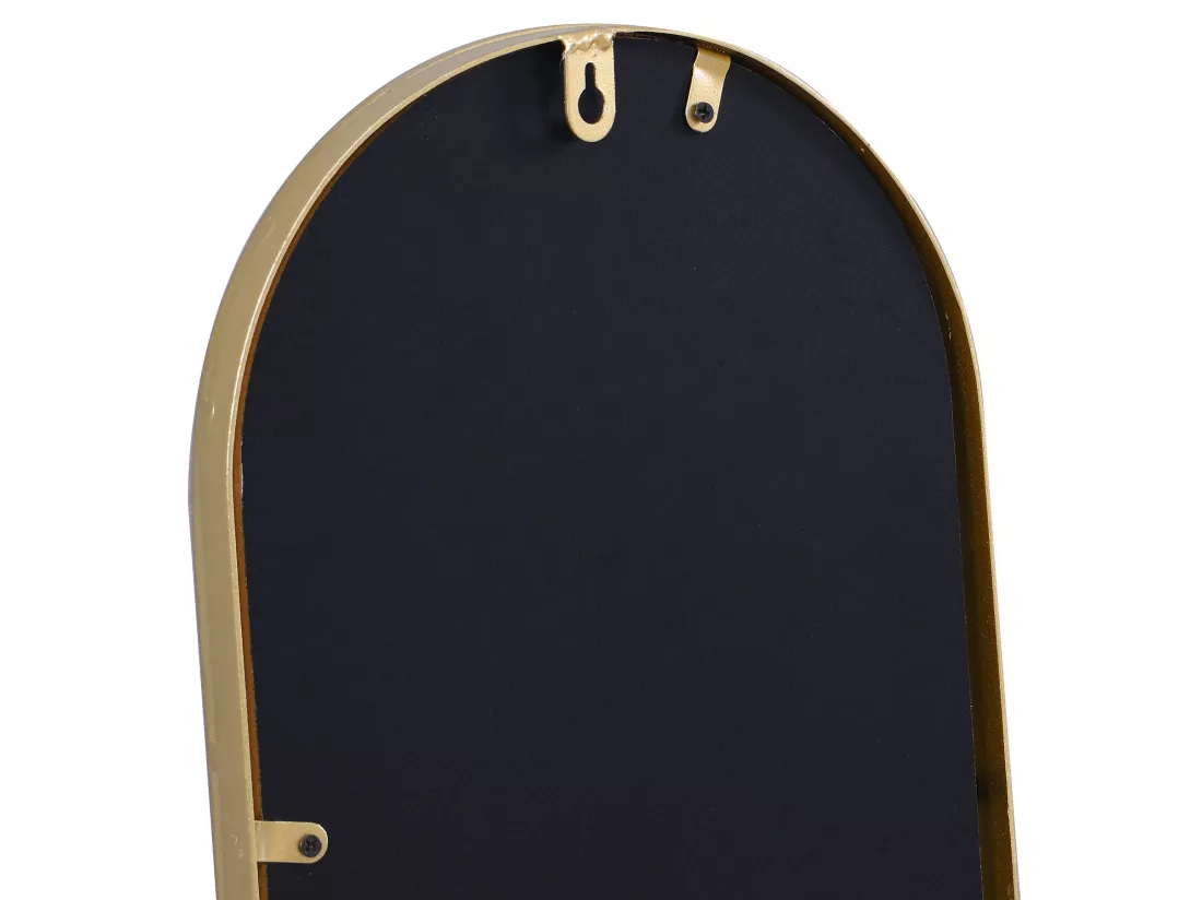 Lot de 3 miroirs ovales en métal - L.23 x H.120 cm - Doré - JAYLEN