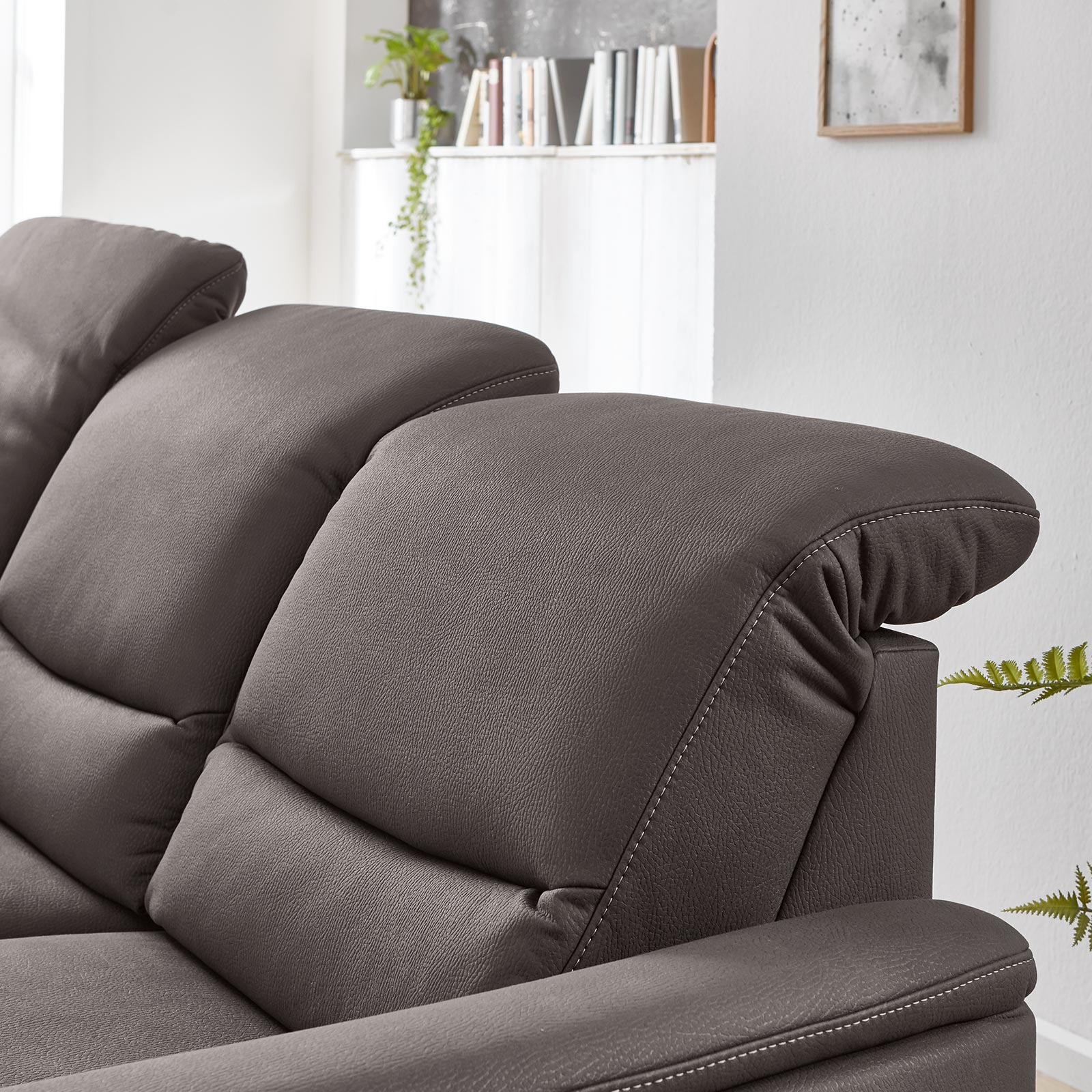 polsterpower Ecksofa - mocca - Basismodell - Kombielement links