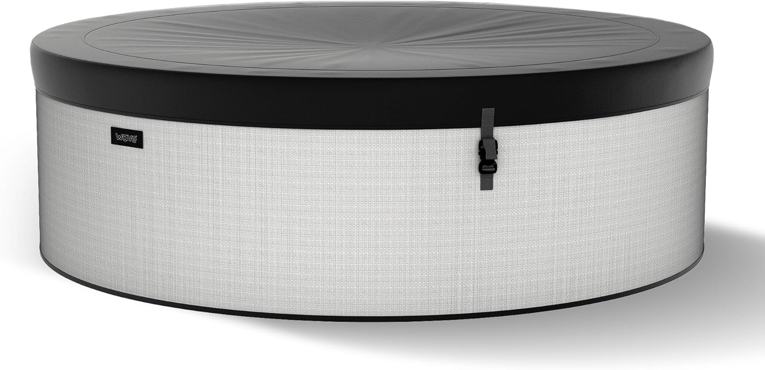 Wave Eco Foam Spas | Tragbarer Outdoor-Hot Tub mit schneller Aufheizung | Strapazierfähiges PVC-Material | Einfacher Aufbau (Tahoe, 6 Personen | Graphitgrau)