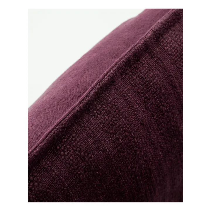 House Doctor Housse de coussin Haku en lin  | Bordeaux