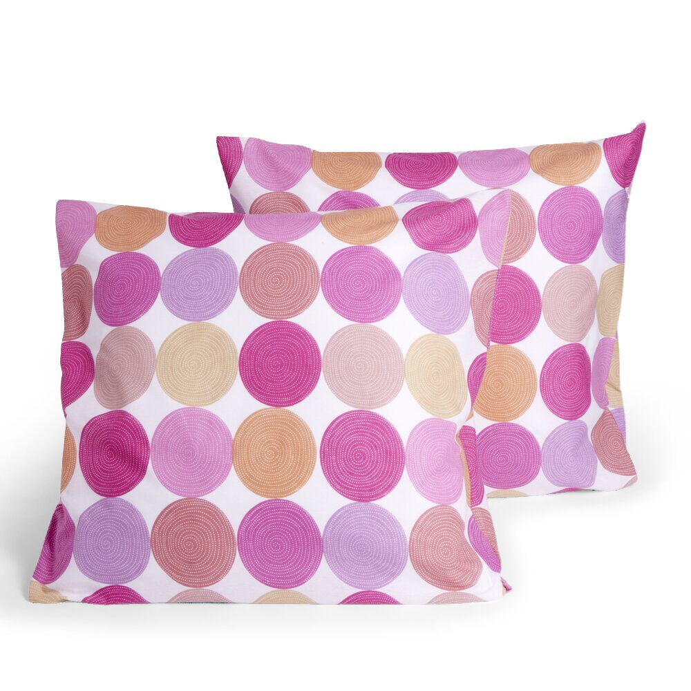 Lot de 2 taies d'oreiller 63x63cm ou 50x70cm
