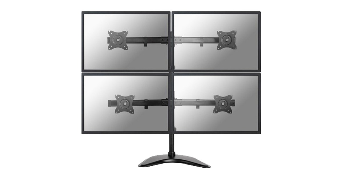 NeomountsBureausteun NM-D335D4BLACK monitorarm  (Zwart)
