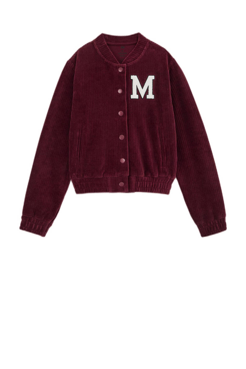 WE Fashion baseball jacket roodbruin