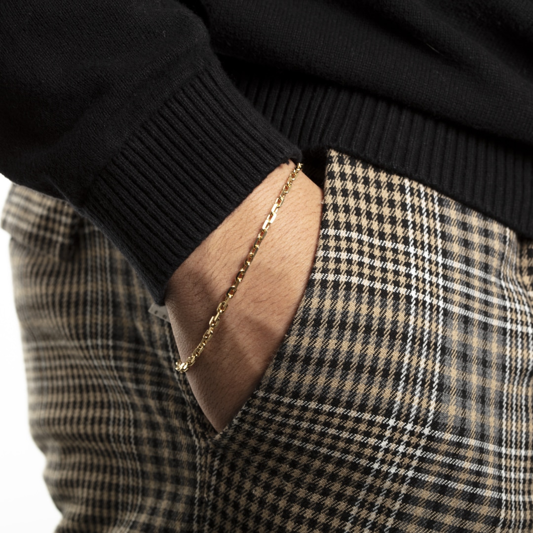 Ankerarmband 750/18 K Gelbgold 3.0mm 19cm