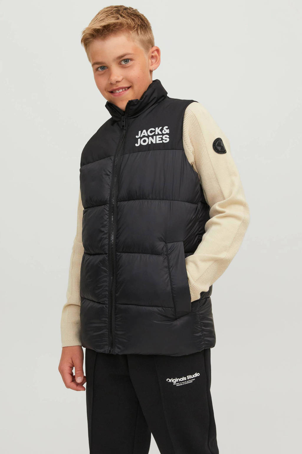 JACK & JONES bodywarmer JJETOBY zwart