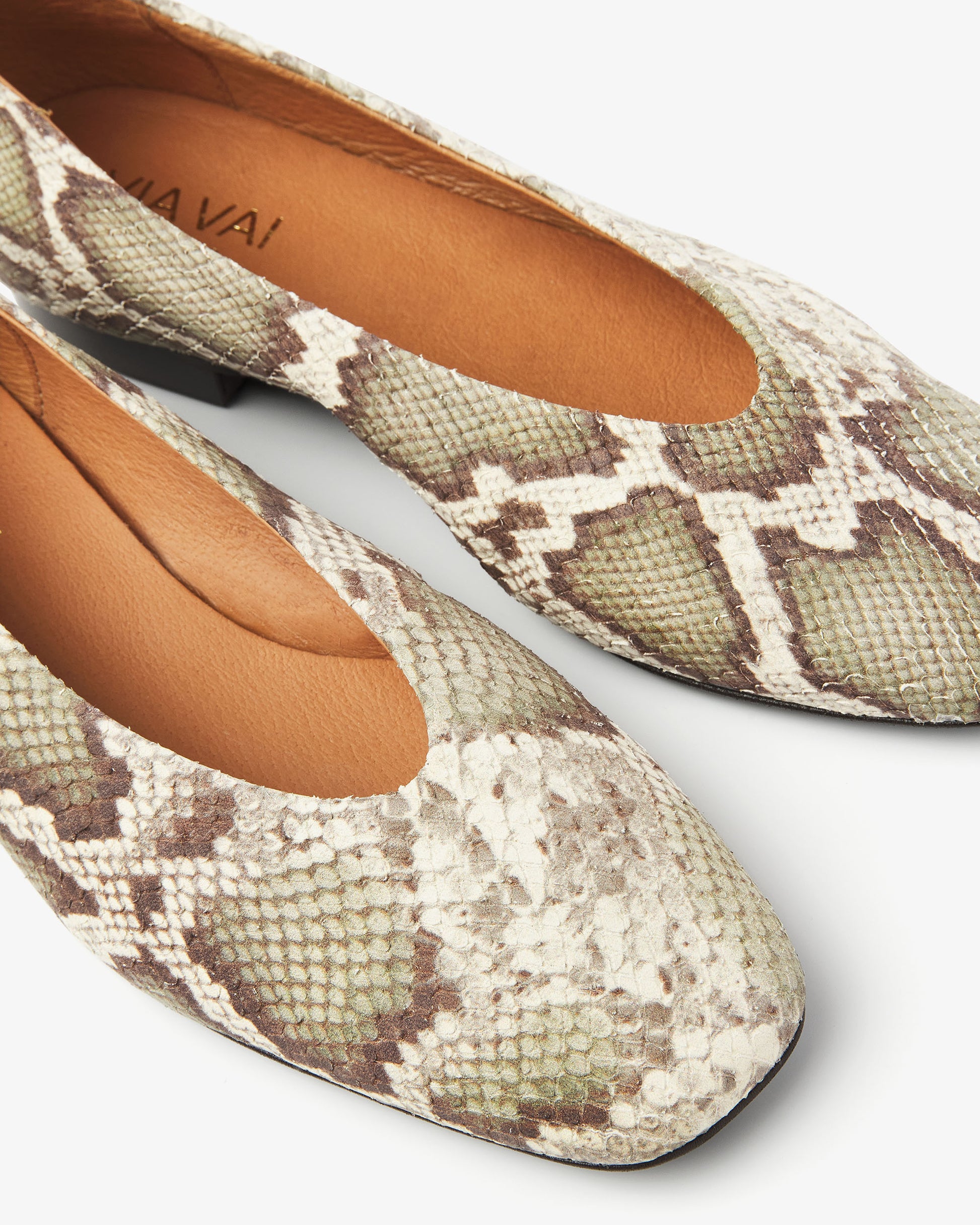 VIA VAI slangenprint ballerinas Lou Emmy
