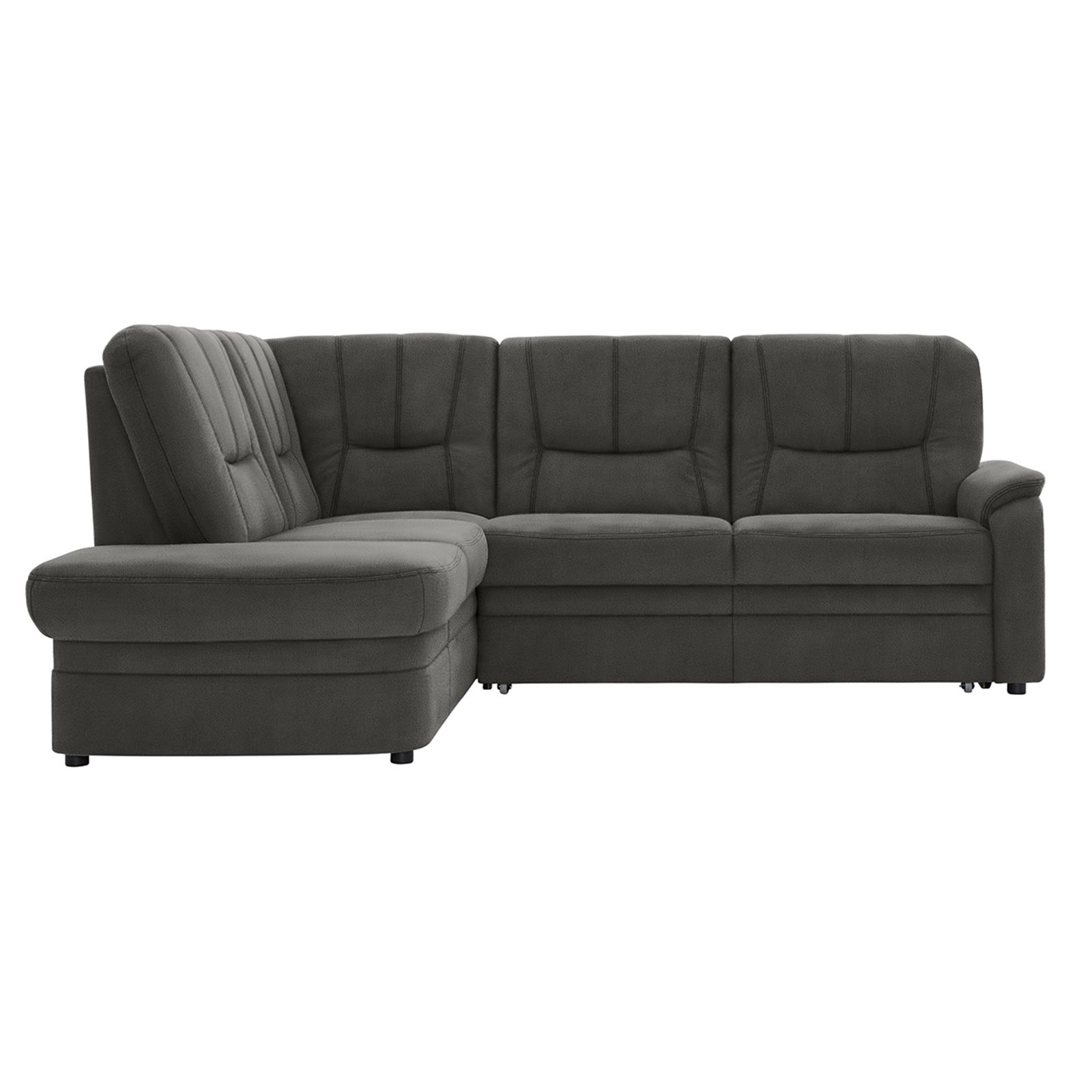 polsterpower Ecksofa - Holiday steel - Basismodell - Ottomane links