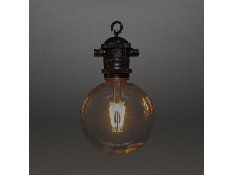 Konstsmide Lichterkette Solar 2337, 10 LEDs, Transparent Solarbetriebene LED-Lichterkette
