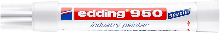 Marqueur de pâte couvrante spécial industrie Edding e-950 blanc
