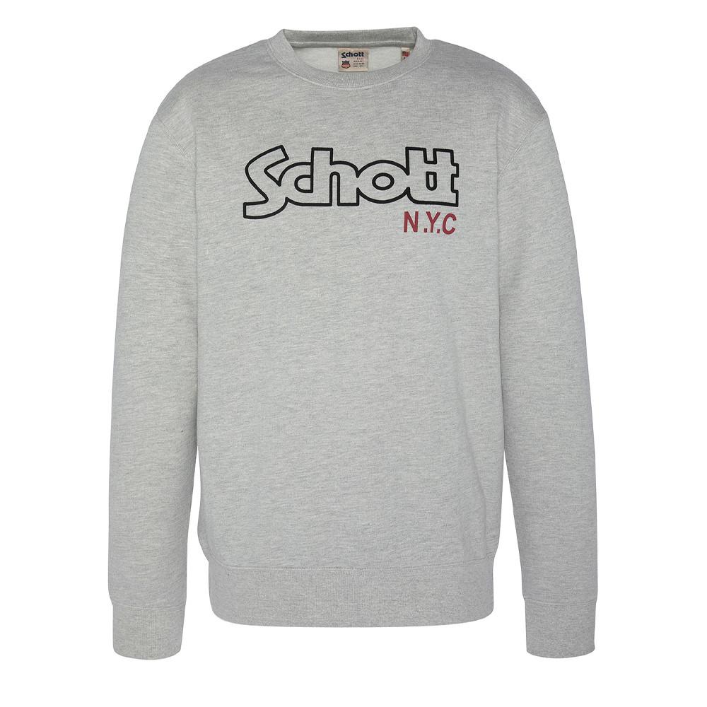 Schott Sweat Gris Homme Schott Vintage