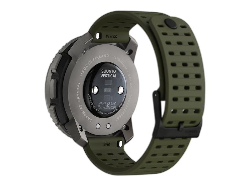 SUUNTO Sportuhr Vertical Titanium Solar Forest Abenteuer-Uhr für Outdoor-Expeditionen mit Solarladung