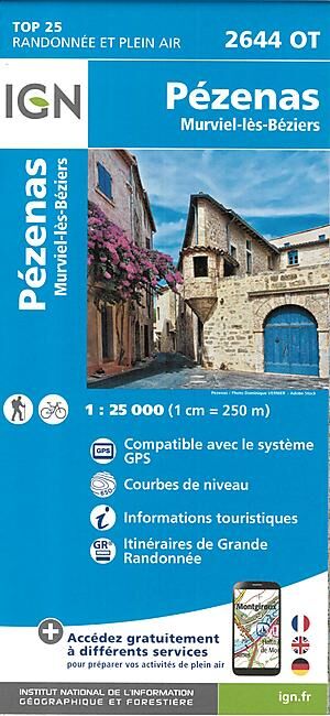 IGN - TOP25 2644OT PEZENAS 1 25 000