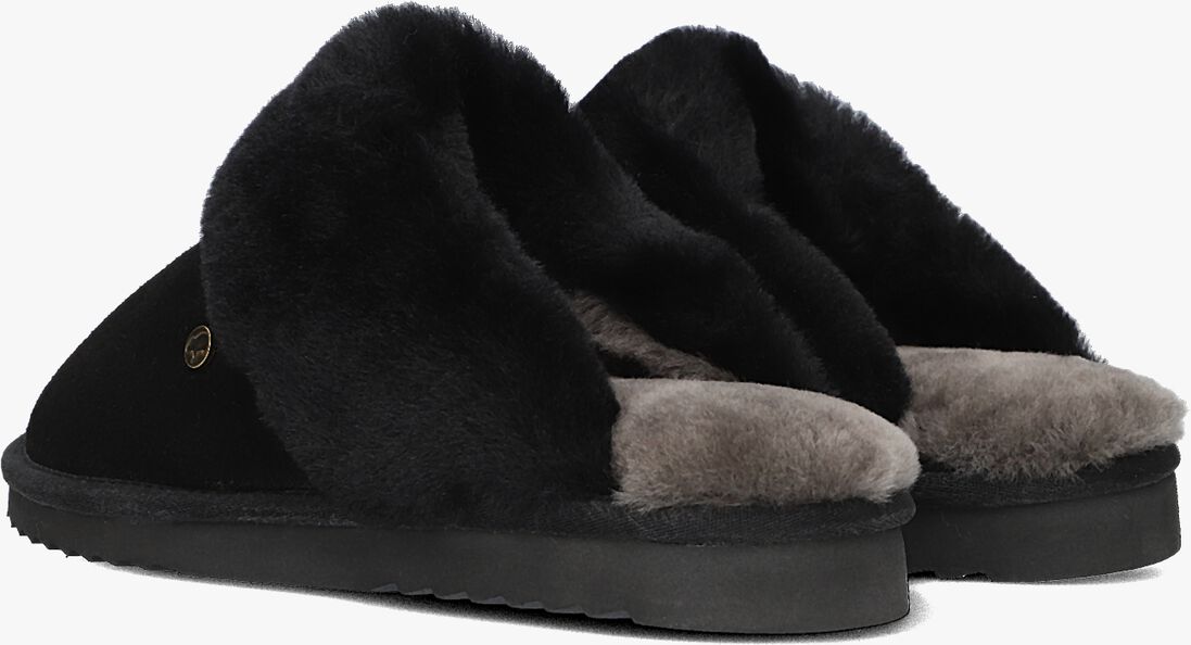 WARMBAT zwarte warmbat pantoffels flurry