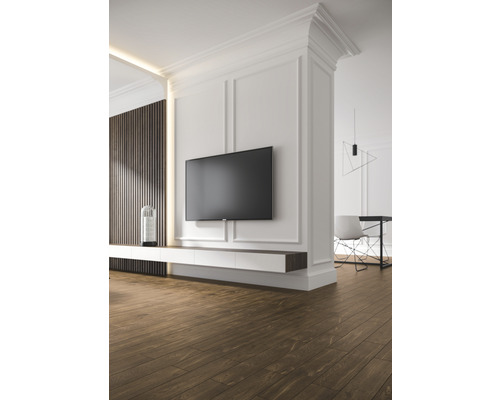 Porseleinen wand- en vloertegel Giornota Marrone 11 x 60 x 0,8 cm mat