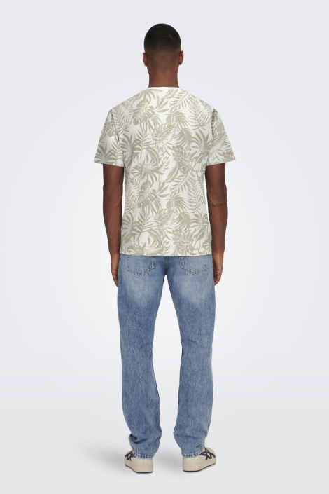 Only & Sons witte heren t-shirt