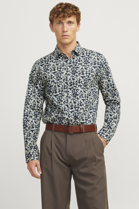 Jack & Jones taupe heren overhemd