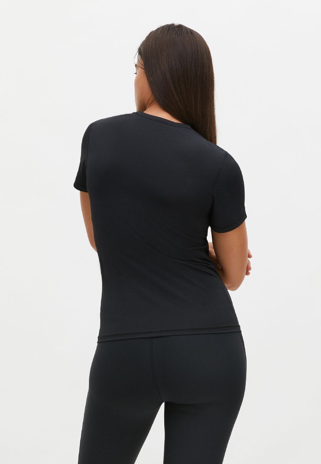 Röhnisch Jacquard Hardloopshirt Korte Mouwen Zwart Dames