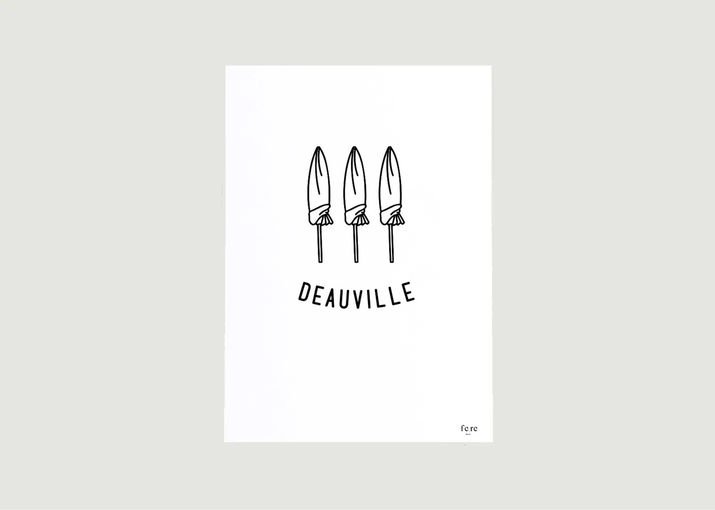 Affiche France, Deauville Fere Paris