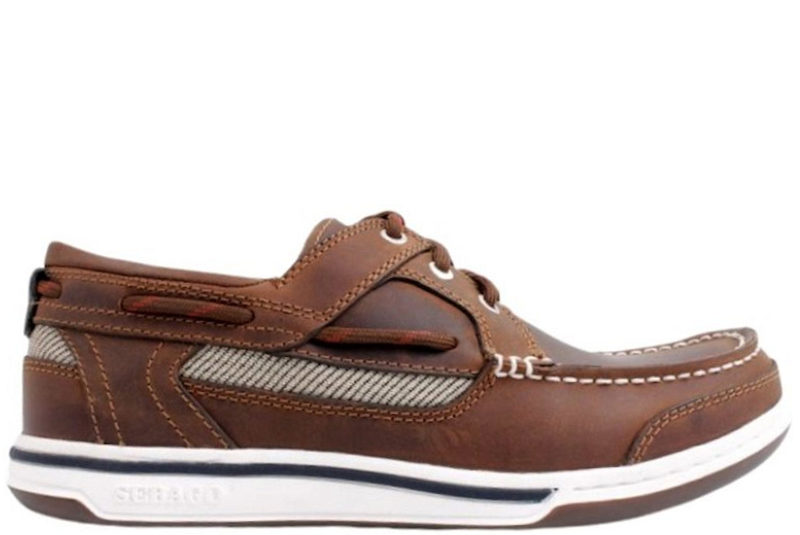 SEBAGO TRITON THREE-EYE SEJLERSKO I BRUNT OLIERET SKIND