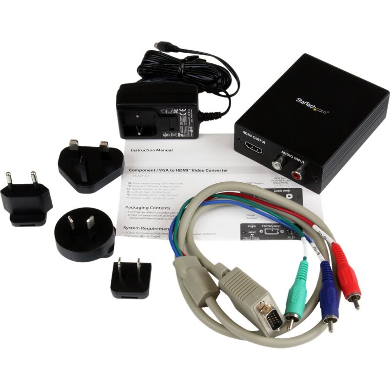 StarTech.com Convertisseur Vidéo Composante YPbPr (YUV) ou VGA et Audio vers HDMI - 1920x1200