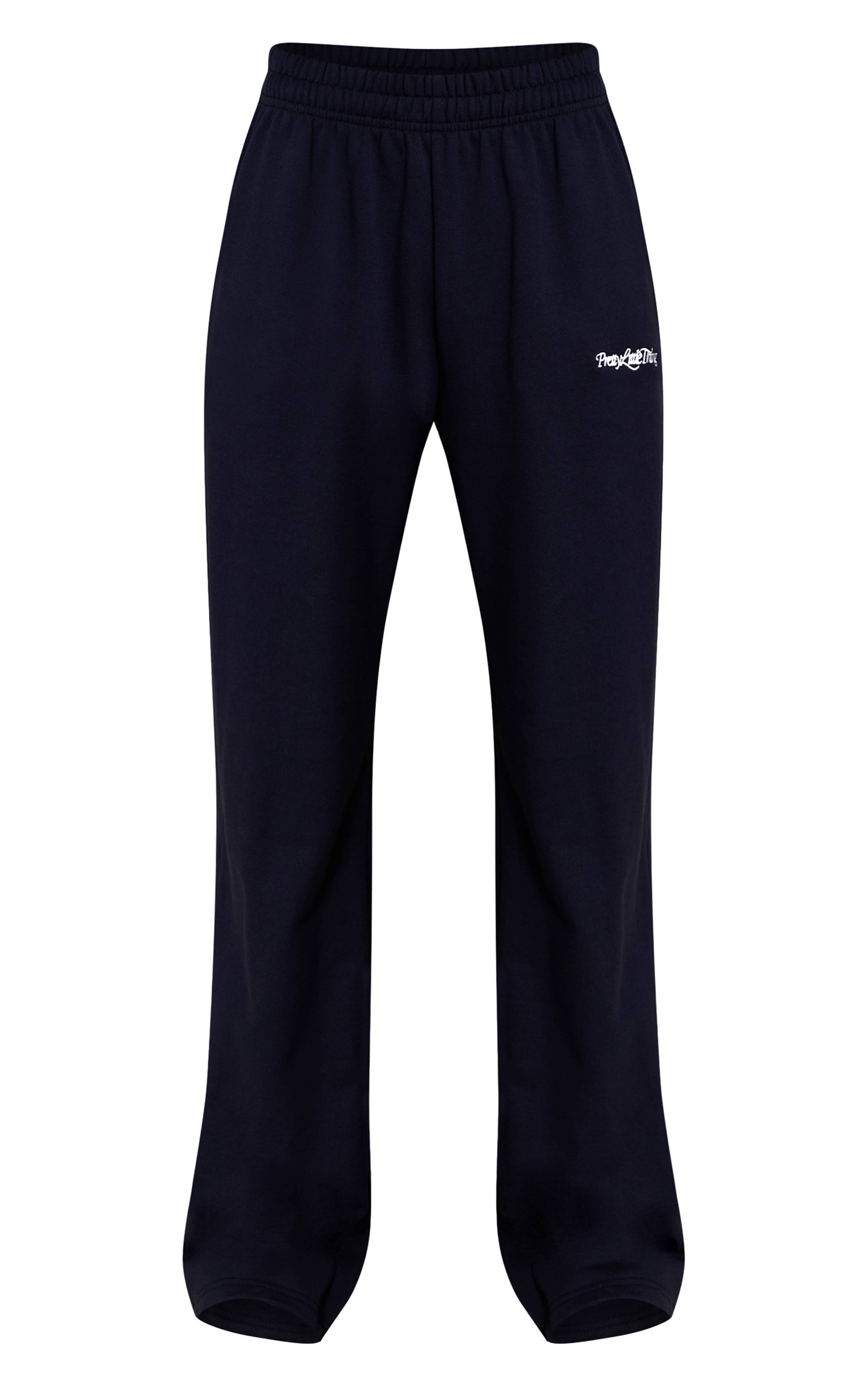 Bleu Marine Jogging Droit En Coton Loopback Épais 440 G/m² PLT