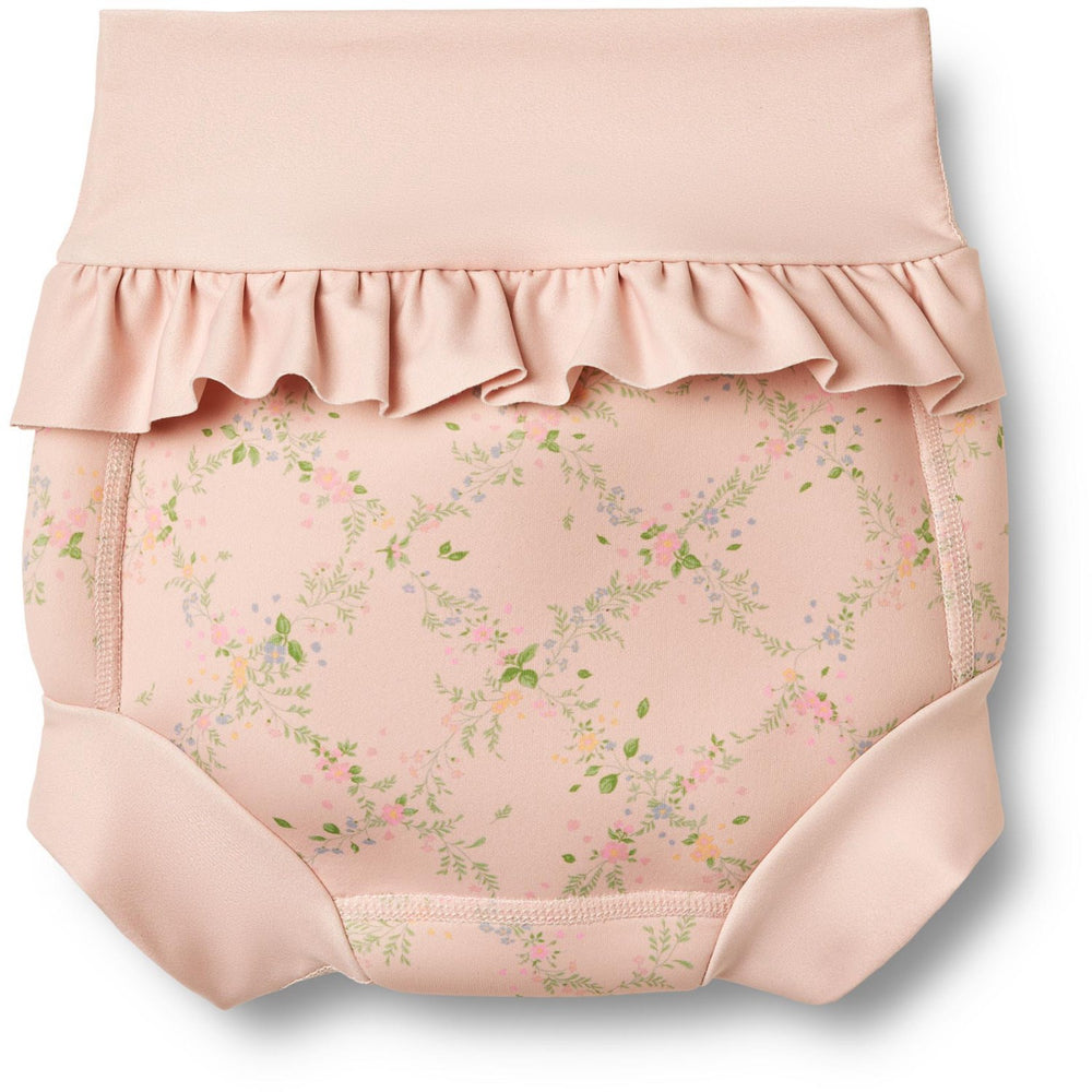 Køb Wheat Powder Checked Flowers Neoprene Blebadebukser Rita