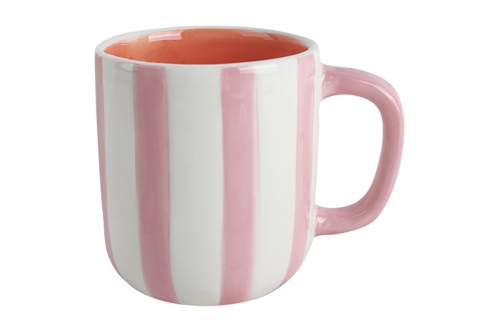 Lines krus Rosa, hvit og orange H10,3 cm