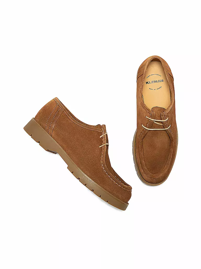 KLEMAN Schnürschuh - Derbie PADROR VV camel