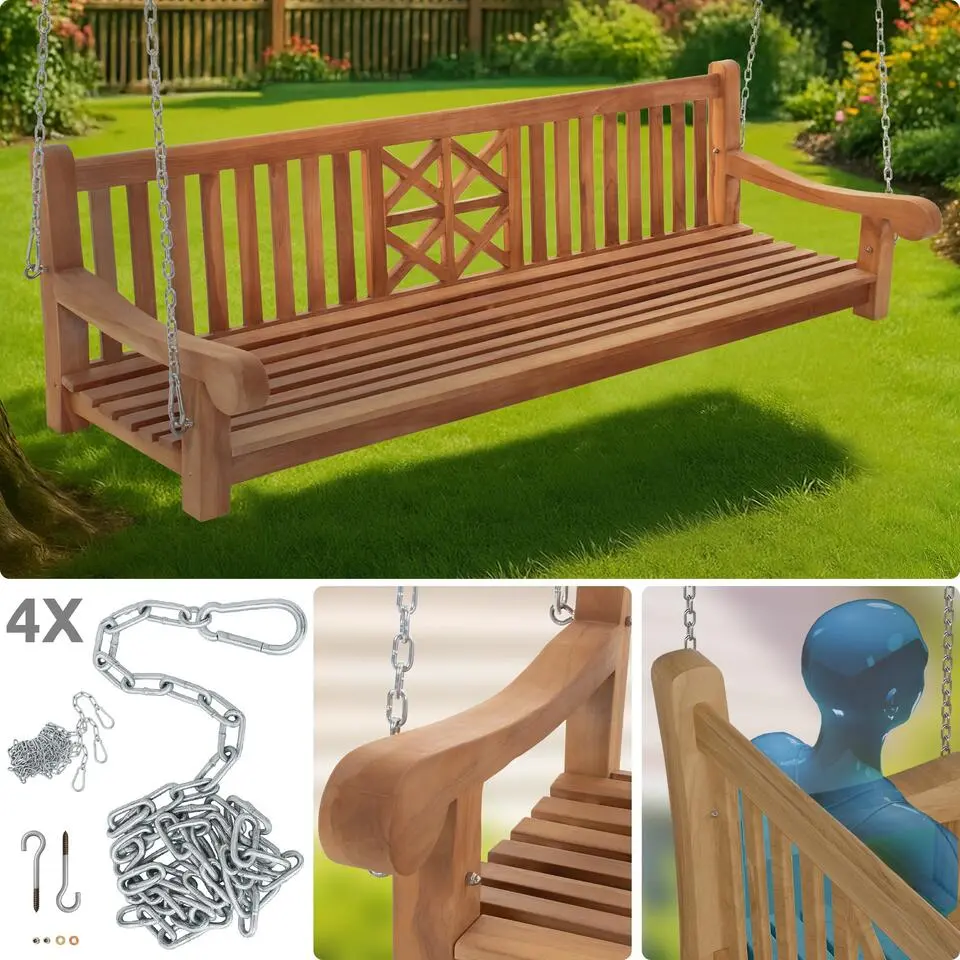 CLP Schommelbank Farm 220 cm - teak