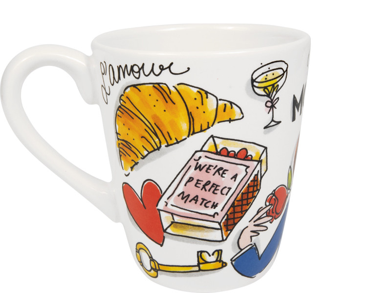Beker 0.35L Valentijn Monsieur