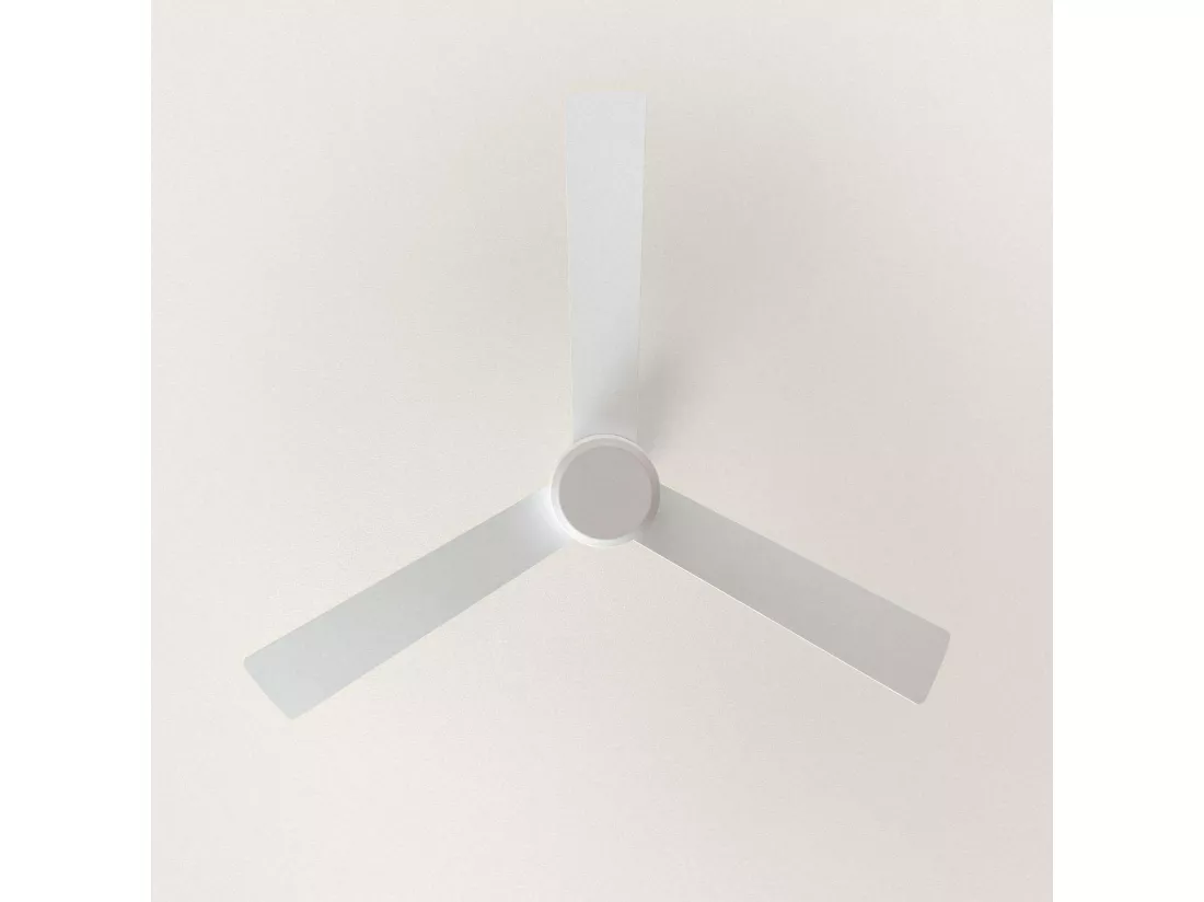 Ventilateur de Plafond Silencieux Fleves 132cm Motor DC Blanc Télécommande Sans lumière Oui Blanc