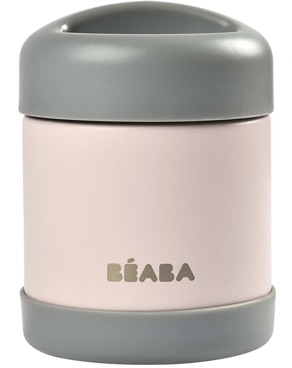 Edelstahl-Thermobehälter LUNCH (0,3L) dark grey/light pink