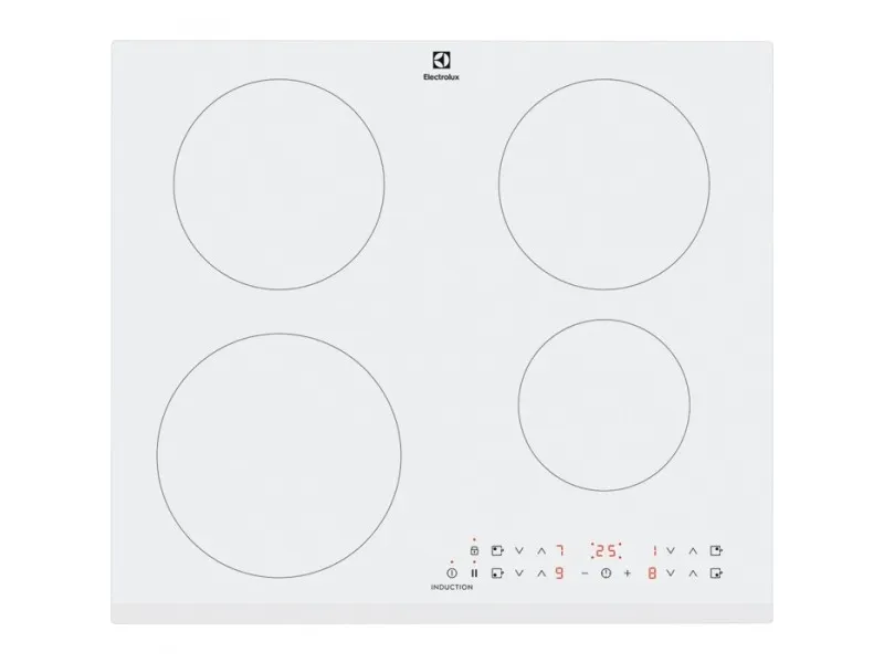 Electrolux LIR60430BW, Hvid, Indbygget, 60 cm, Zone induktionskogeplade, 4 zone(s), 4 zone(s)