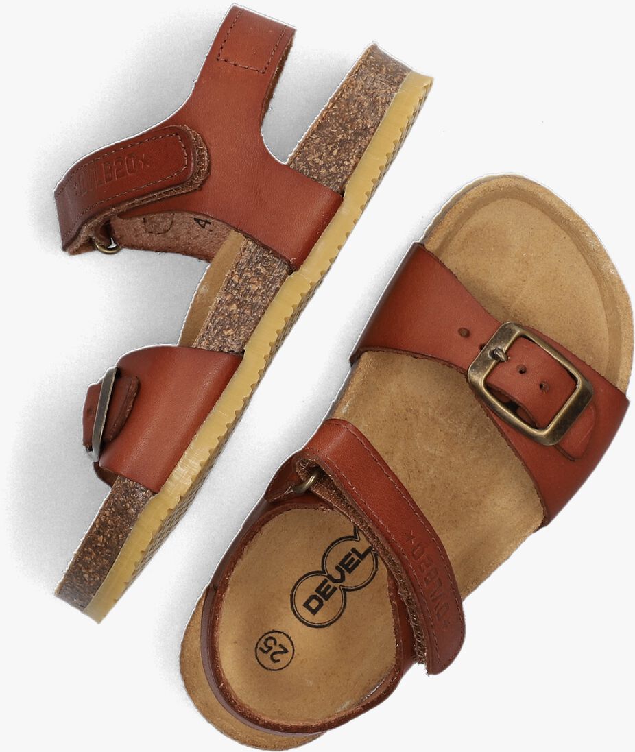DEVELAB cognac develab sandalen 49003