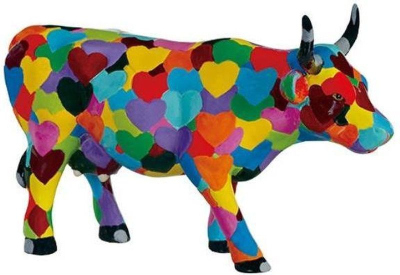 Cowparade Medium Ceramic Heartstanding Cow