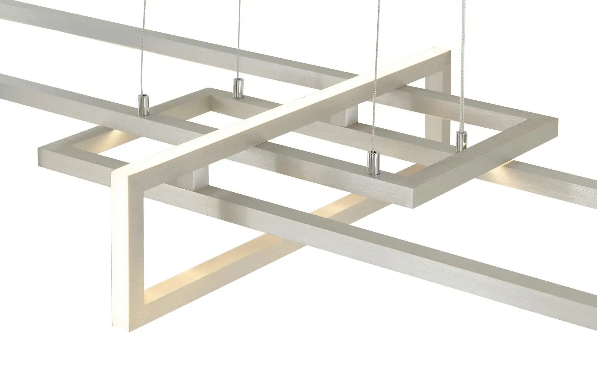 Trio LED-Pendelleuchte, Nickel matt, ´geometrisch`