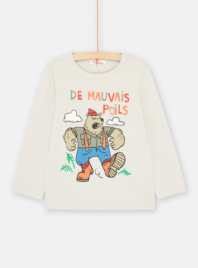 T-shirt mastic à motif ours pour garçon