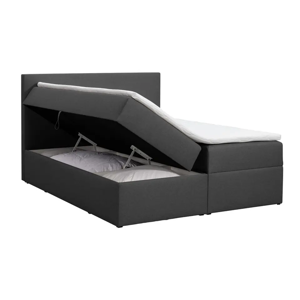 Boxcombinatie met opbergruimte Orebro 6-delig - antraciet - 140x200 cm