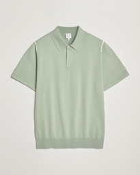 Paul Smith Cotton Knitted Polo Green