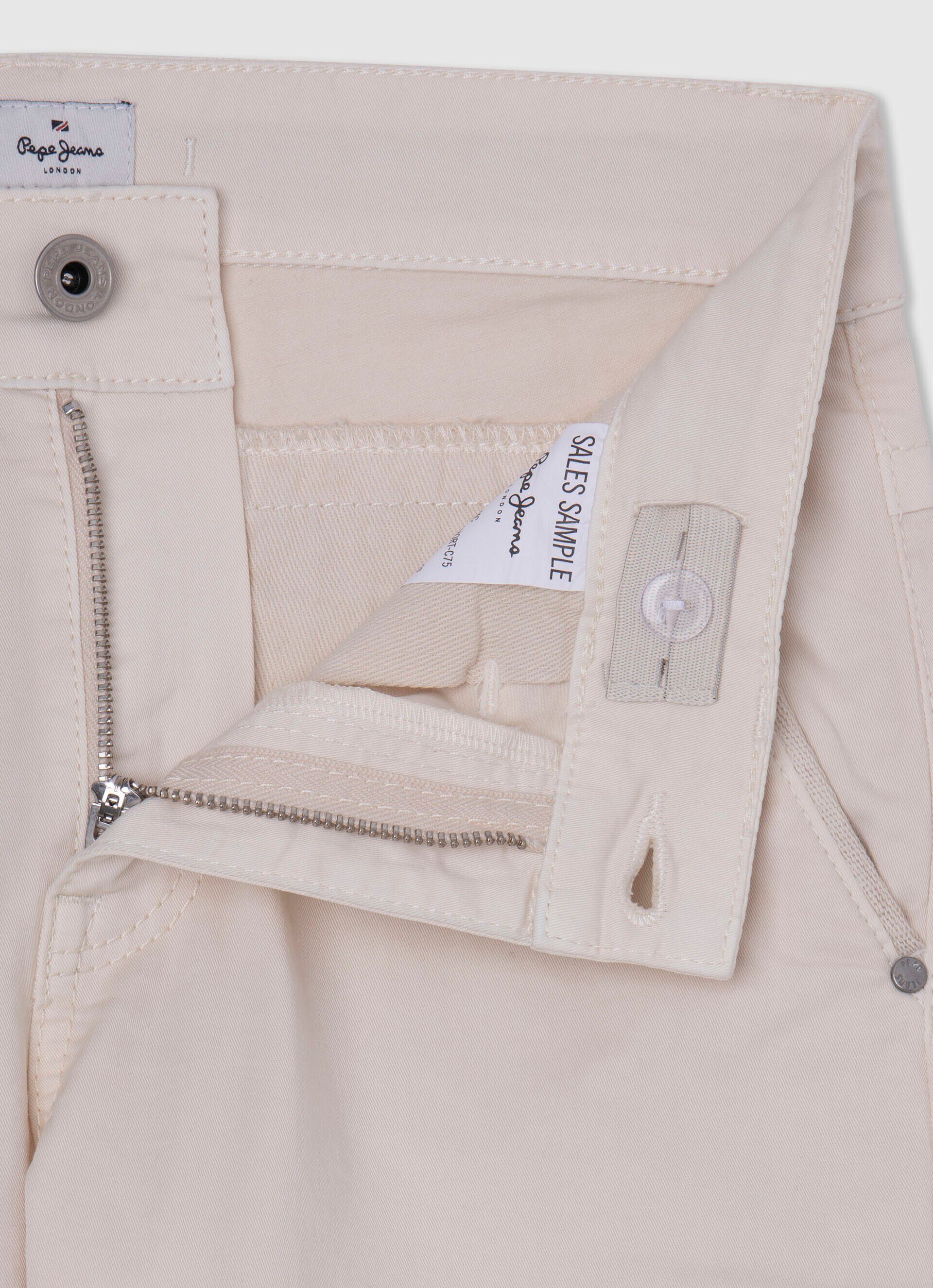 BERMUDA CHINO FIT REGULAR - ivory white