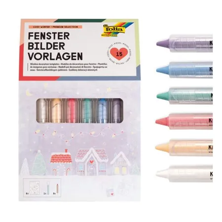 Folia 39249 - Fensterbilder Vorlagen COSY WINTER-Premium