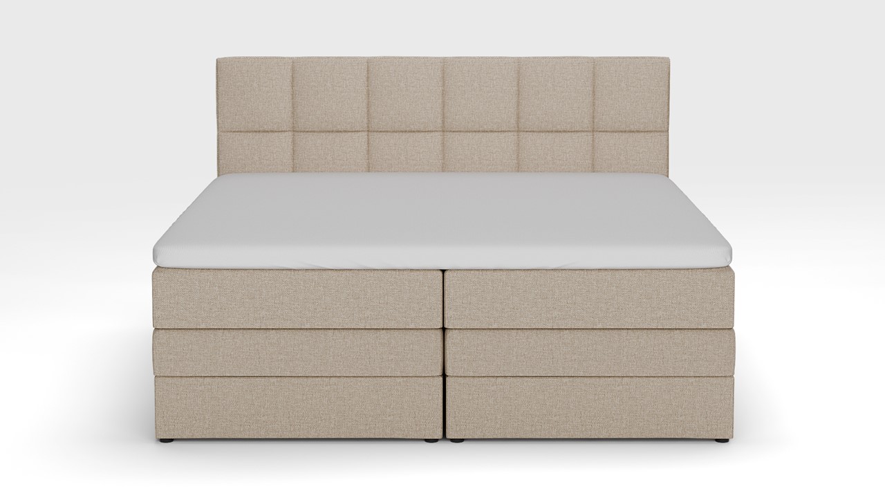 Opbergboxspring Jade - Linen touch beige