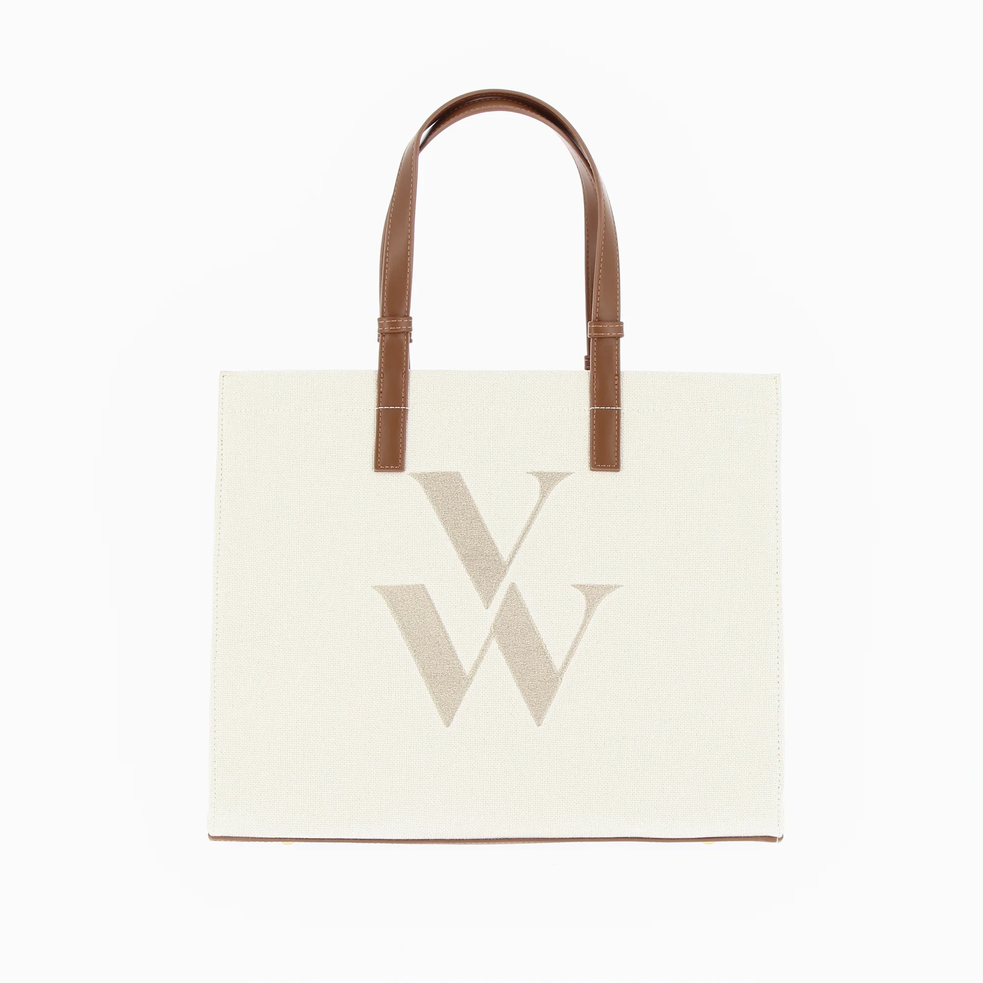 Sacs-Sac cabas monogramme Emilia beige