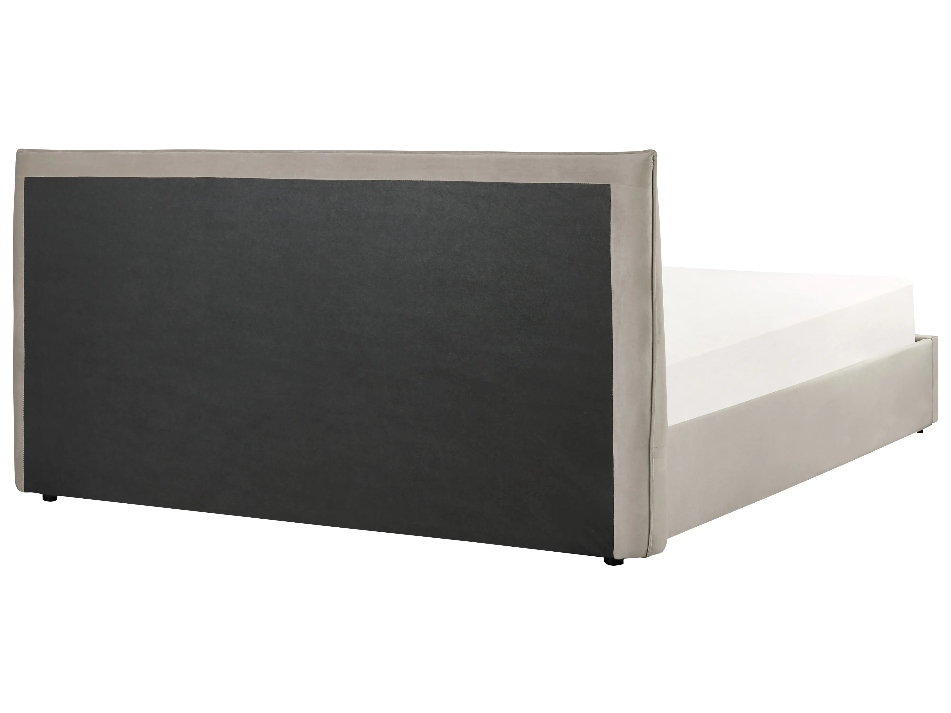 Bed met opbergruimte Fluweel LAVAUR 180 x 200 cm Taupe