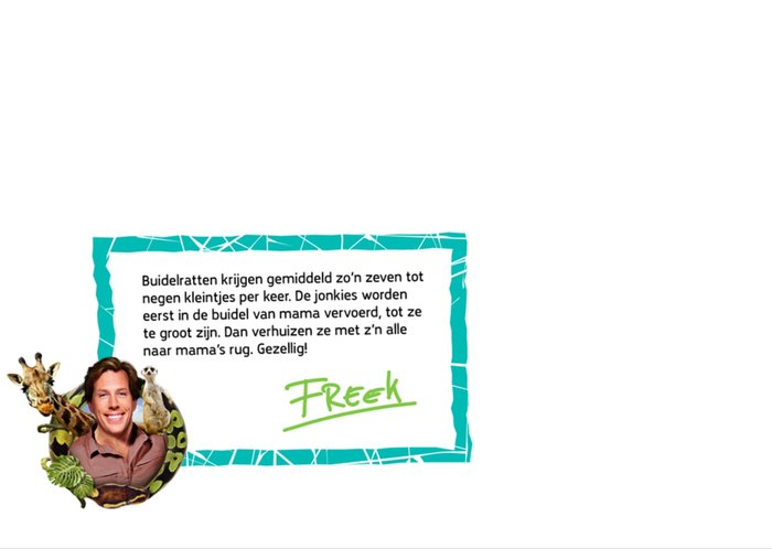 Freek Vonk | Geboortekaart | Buidelrat