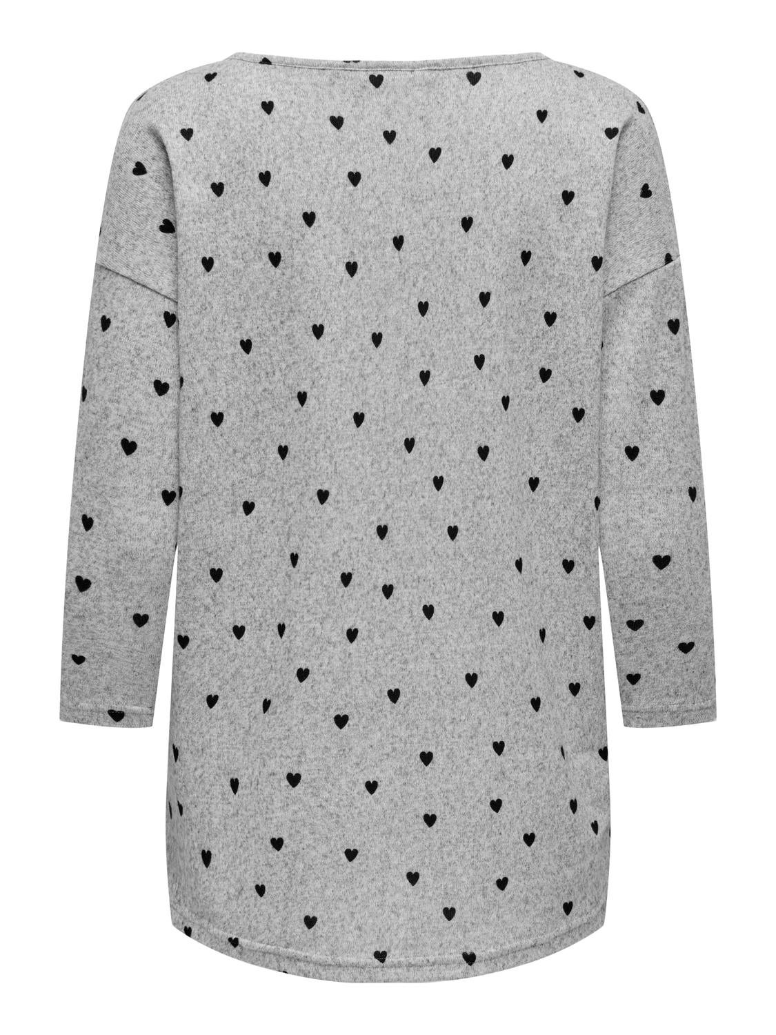 ONLELCOS Top Light Grey Melange